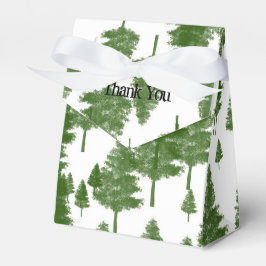 Groene Dennenbomen Bos Feest Favoriet Dozen Bedankdoosjes