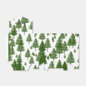 Groene dennenbomen Bos Party Favor Boxen Bedankdoosjes (Uitgevouwen)