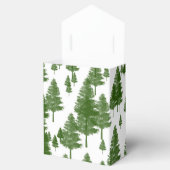 Groene dennenbomen Bos Party Favor Boxen Bedankdoosjes (Geopend)
