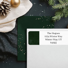 Groene dennenboom Happy Etiket