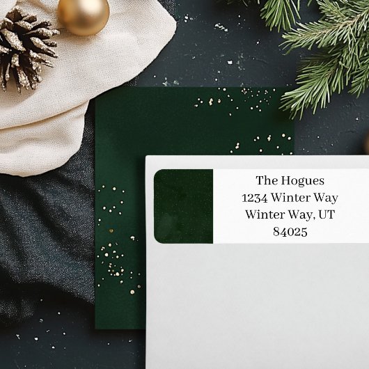 Groene dennenboom Happy Etiket