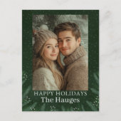 Groene dennenboom Happy Feestdagenkaart (Voorkant)