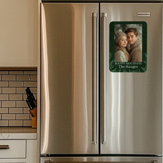 Groene dennenboom Happy Magneet