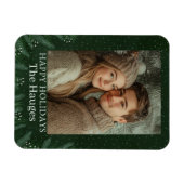 Groene dennenboom Happy Magneet (Horizontaal)