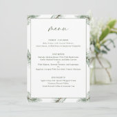 Groene Dennenboom Kerstvakantie Menu (Staand voorkant)