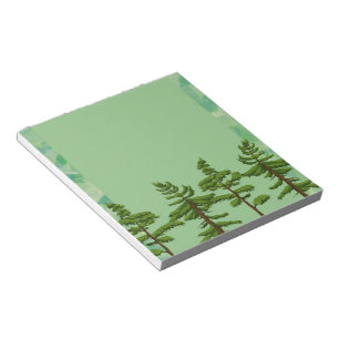 Groene dennenboom notitieblok