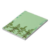 Groene dennenboom notitieblok (Linkerzijde)