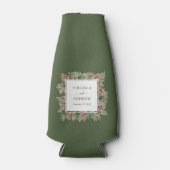 Groene Dennenhuwelijk Flesjeskoeler (Voorkant)
