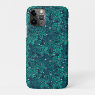 Groene Dennentakken Met Witte Sneeuwvlokken Case-Mate iPhone Case