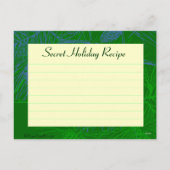 Groene dennenvakantie recept Kaart (Achterkant)