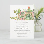 GROENE DESERT SUCCULENT CACTI FOLIAGE COUPLE SHOWE KAART (Staand voorkant)