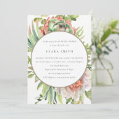 GROENE DESERT SUCCULENT CACTI FOLIAGE VRIJGEZELLEN KAART (Staand voorkant)