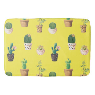 Groene dessert Succulent Cactus in Pots Badmat