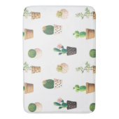 Groene dessert Succulent Cactus in Pots Badmat (Voorkant Verticaal)