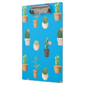 Groene dessert Succulent Cactus in Pots Klembord (Links)