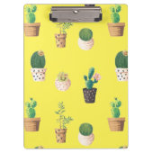 Groene dessert Succulent Cactus in Pots Klembord (Voorkant)