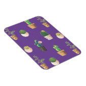 Groene dessert Succulent Cactus in Pots Magneet (Rechterzijde)