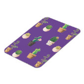 Groene dessert Succulent Cactus in Pots Magneet (Linkerzijde)