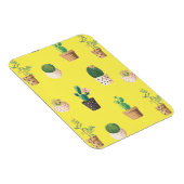 Groene dessert Succulent Cactus in Pots Magneet (Rechterzijde)