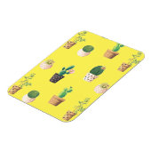 Groene dessert Succulent Cactus in Pots Magneet (Linkerzijde)