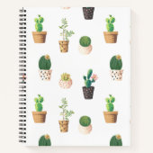 Groene dessert Succulent Cactus in Pots Notitieboek (Voorkant)