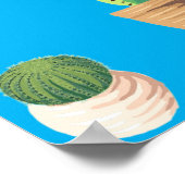 Groene dessert Succulent Cactus in Pots Poster (Hoek)