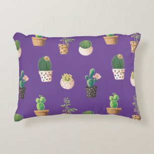 Groene Dessrt Succulent Cactus in Pots Accent Kussen