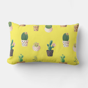 Groene Dessrt Succulent Cactus in Pots Kussen