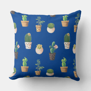 Groene Dessrt Succulent Cactus in Pots Kussen