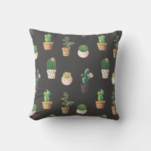 Groene Dessrt Succulent Cactus in Pots Kussen