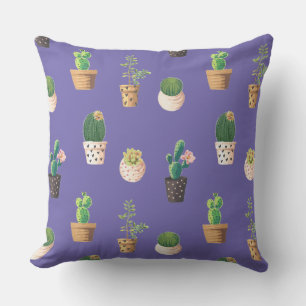 Groene Dessrt Succulent Cactus in Pots Kussen