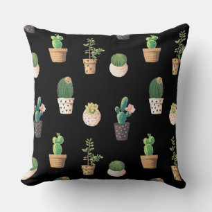 Groene Dessrt Succulent Cactus in Pots Kussen