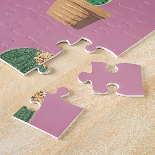 Groene Dessrt Succulent Cactus in Pots Legpuzzel (Zijkant)