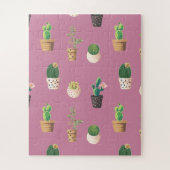 Groene Dessrt Succulent Cactus in Pots Legpuzzel (Verticaal)