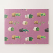 Groene Dessrt Succulent Cactus in Pots Legpuzzel (Horizontaal)