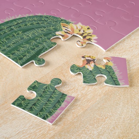 Groene Dessrt Succulent Cactus in Pots Legpuzzel (Zijkant)