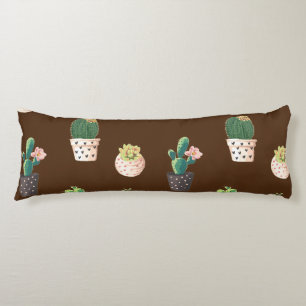 Groene Dessrt Succulent Cactus in Pots Lichaamskussen