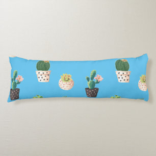 Groene Dessrt Succulent Cactus in Pots Lichaamskussen