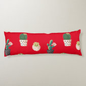 Groene Dessrt Succulent Cactus in Pots Lichaamskussen (Achterkant)