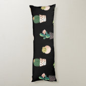 Groene Dessrt Succulent Cactus in Pots Lichaamskussen (Achterkant (Verticaal))