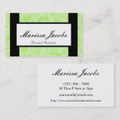 Groene Details Persoonlijke Medewerker Visitekaart Visitekaartje (Voorkant / Achterkant)