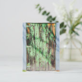 Groene deur briefkaart (Staand voorkant)