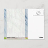 Groene deur briefkaart (Achterkant)