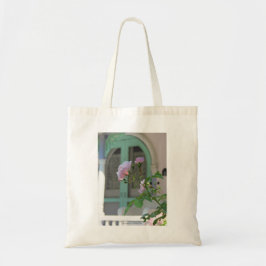 Groene deur en Roos - Martha's wijngaard Canvas ta Tote Bag