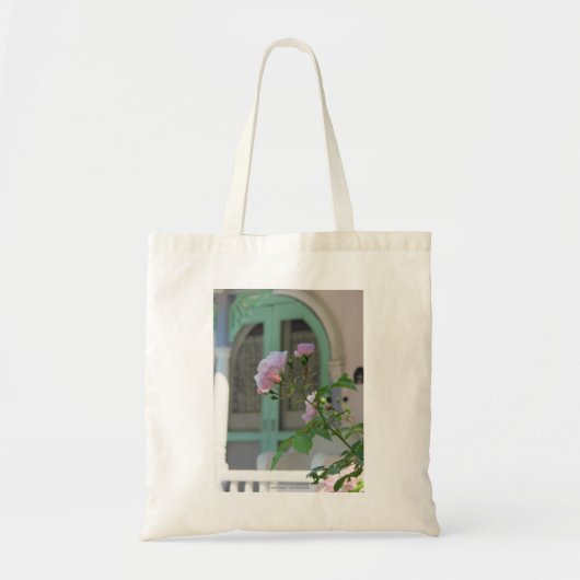 Groene deur en Roos - Martha's wijngaard Canvas ta Tote Bag (Voorkant)