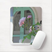 Groene deur en Roos - Martha's wijntuin Muismat (Met muis)