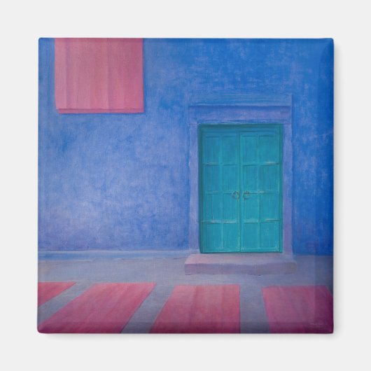 Groene deur Jodhpur 2010 Magneet (Voorkant)