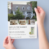 Groene Deur Watercolor Vastgoedmakelaar Listing Flyer (Hand)