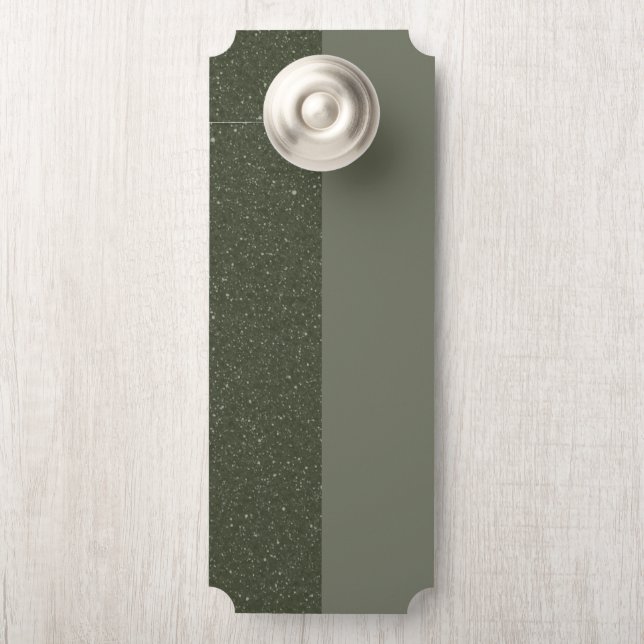  groene deurhanger met dubbele toon (Op knop)