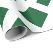 Groene diamant, blauwe witte rand cadeaupapier (Rol Hoek)